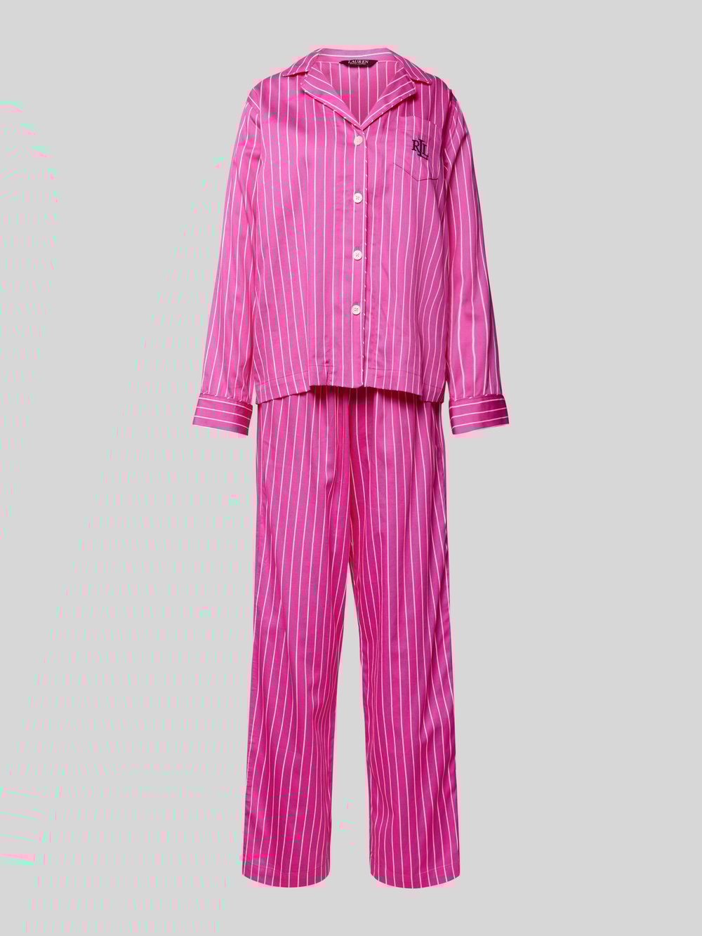 

Пижама с вышитым логотипом Lauren Ralph Lauren, розовый