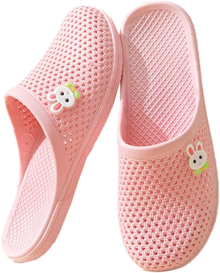 

Женские банные тапочки Caistre с отверстиями, легкие шлепанцы для ванной, для дома и улицы, противоскользящие, для бассейна и пляжа, розовый