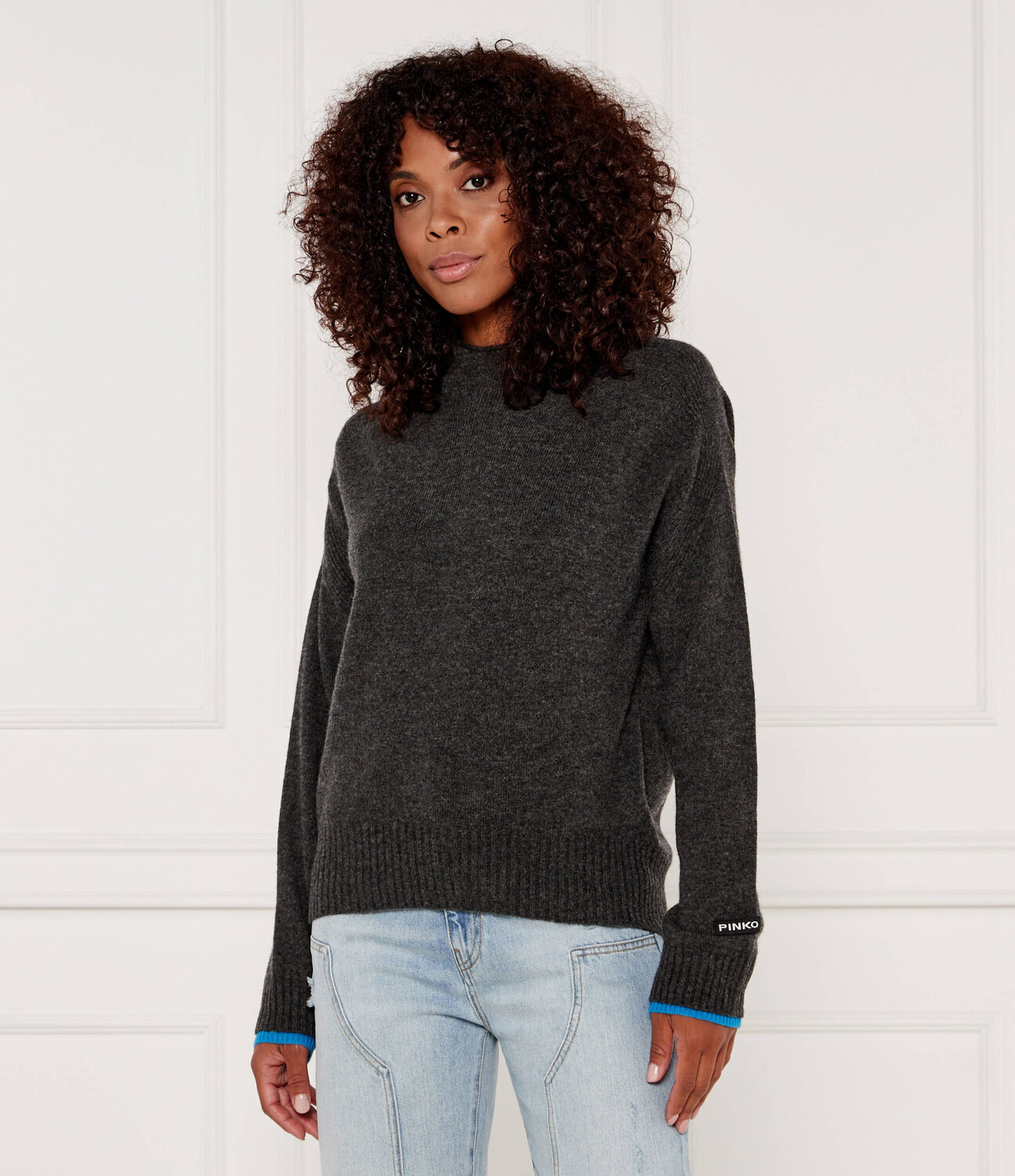 

Свитер из шерсти Pinko DONSKOY Regular Fit, цвет grafite