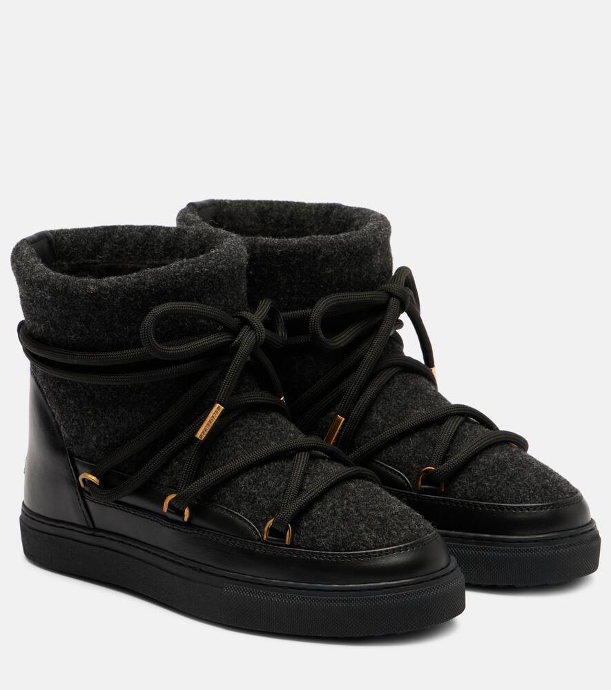 Зимние ботинки с отделкой из искусственной кожи Inuikii, Black