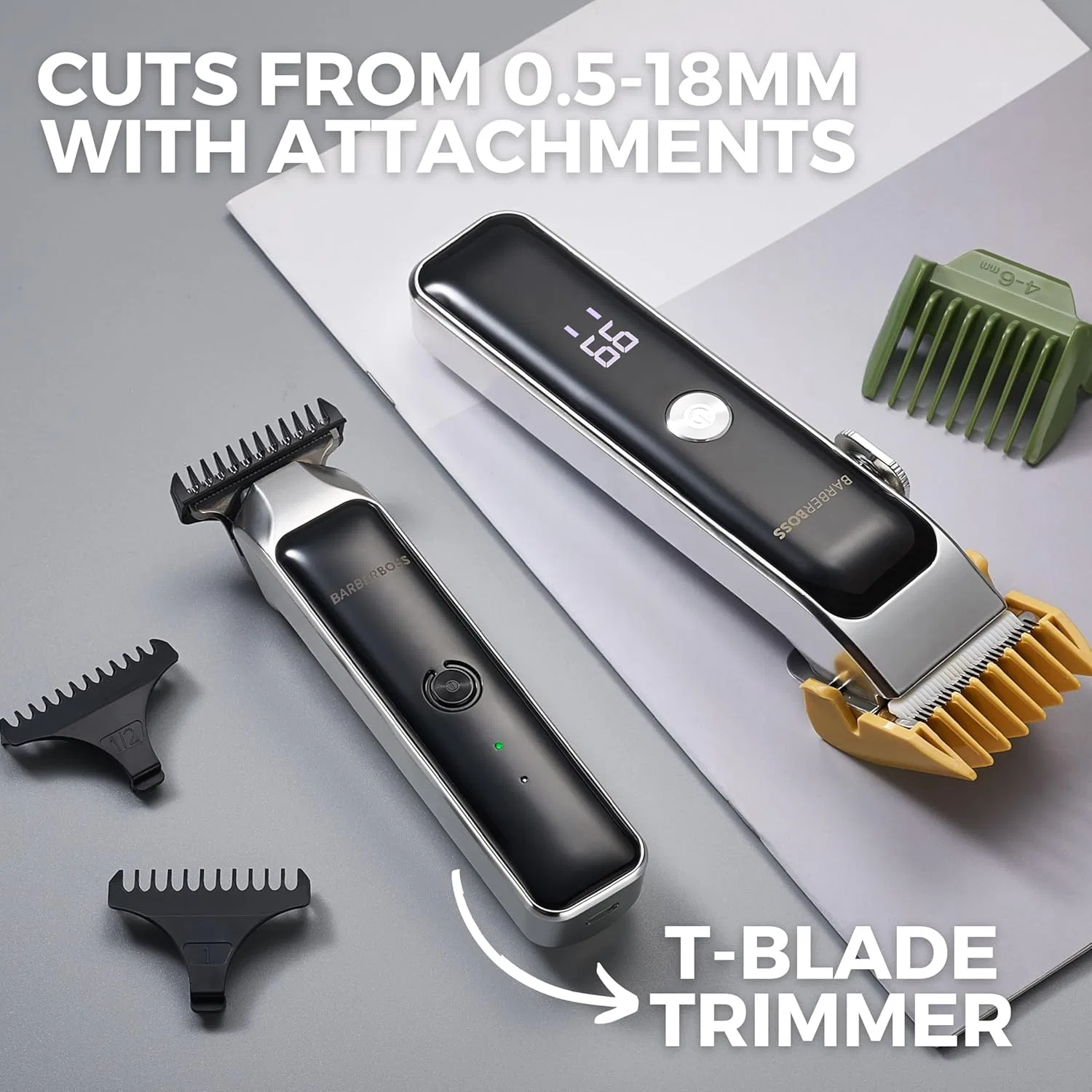 Портативный триммер BarberBoss QR-2682 для бороды и волос Barberboss — фото 2