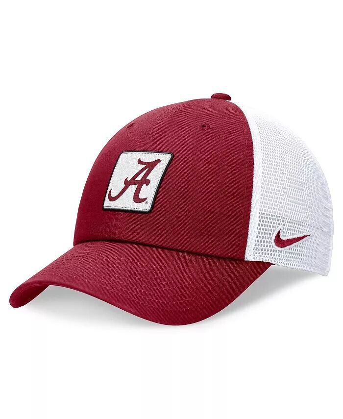 

Мужская темно-красная/белая кепка Trucker Primetime Club Alabama Crimson Tide с регулируемой головной убор Nike
