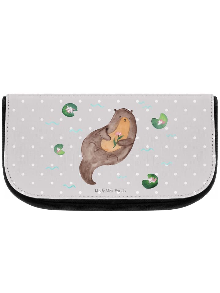 

Косметичка Mr & Mrs Panda Otter Seerose ohne Spruch, пастельно-серый