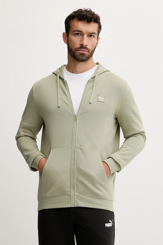 

Хлопковая толстовка Puma, зеленый