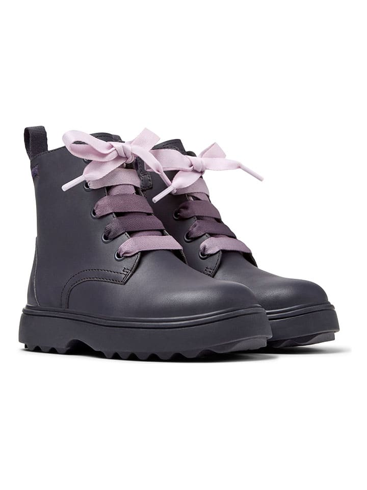 

Camper Кожаные сапоги фиолетового цвета