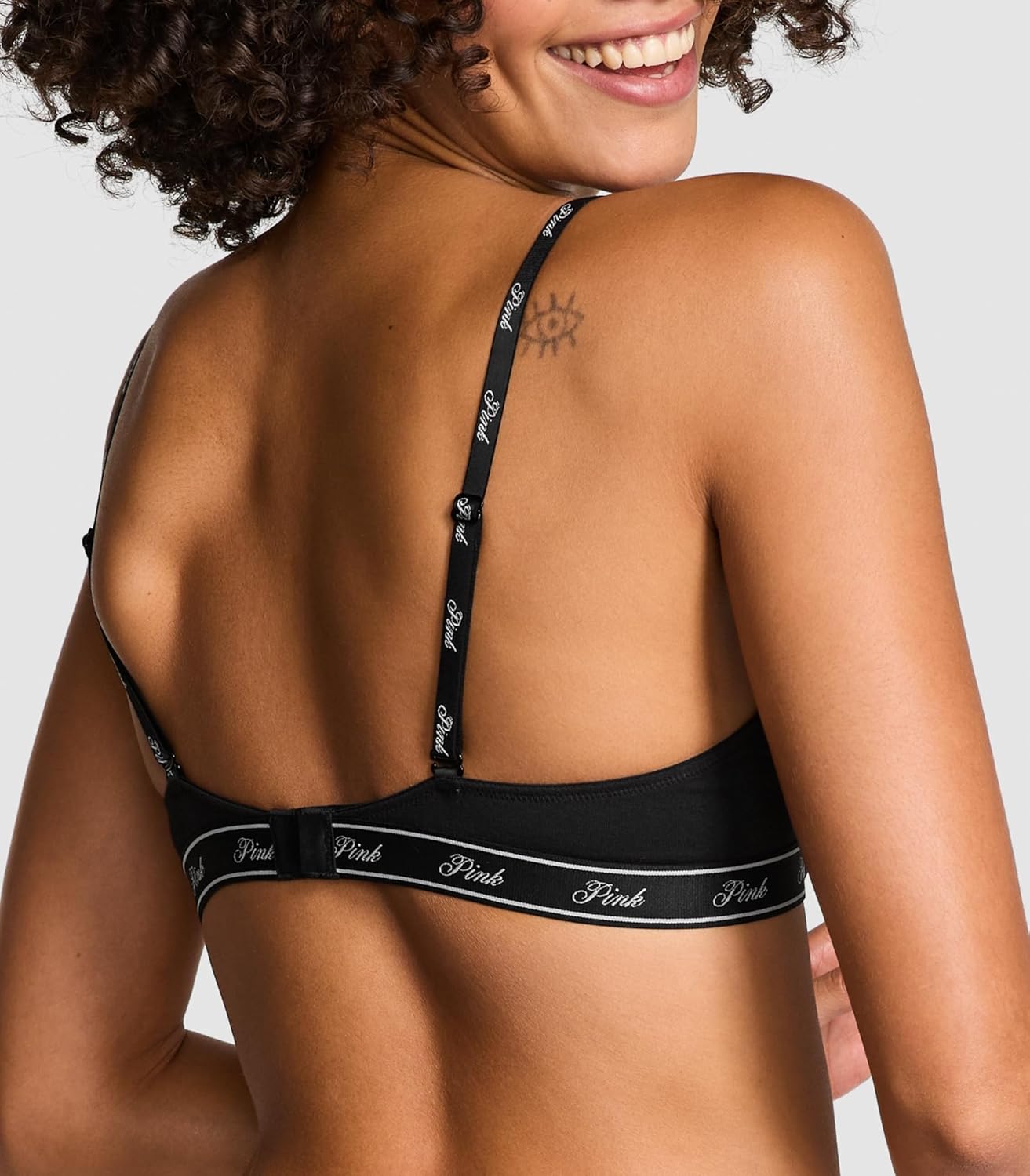 Женский бюстгальтер Victoria's Secret Pink Wear Everywhere Push Up, черный — фото 2