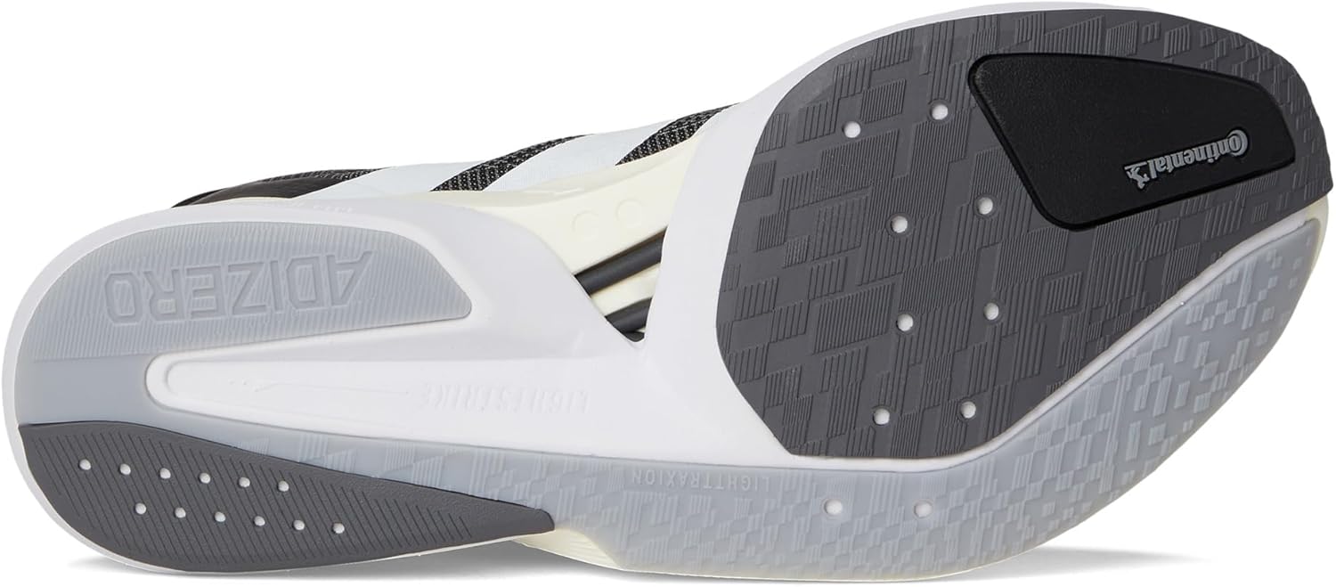 Мужские кроссовки adidas Adizero Boston 13, белый/черный/серый — фото 3