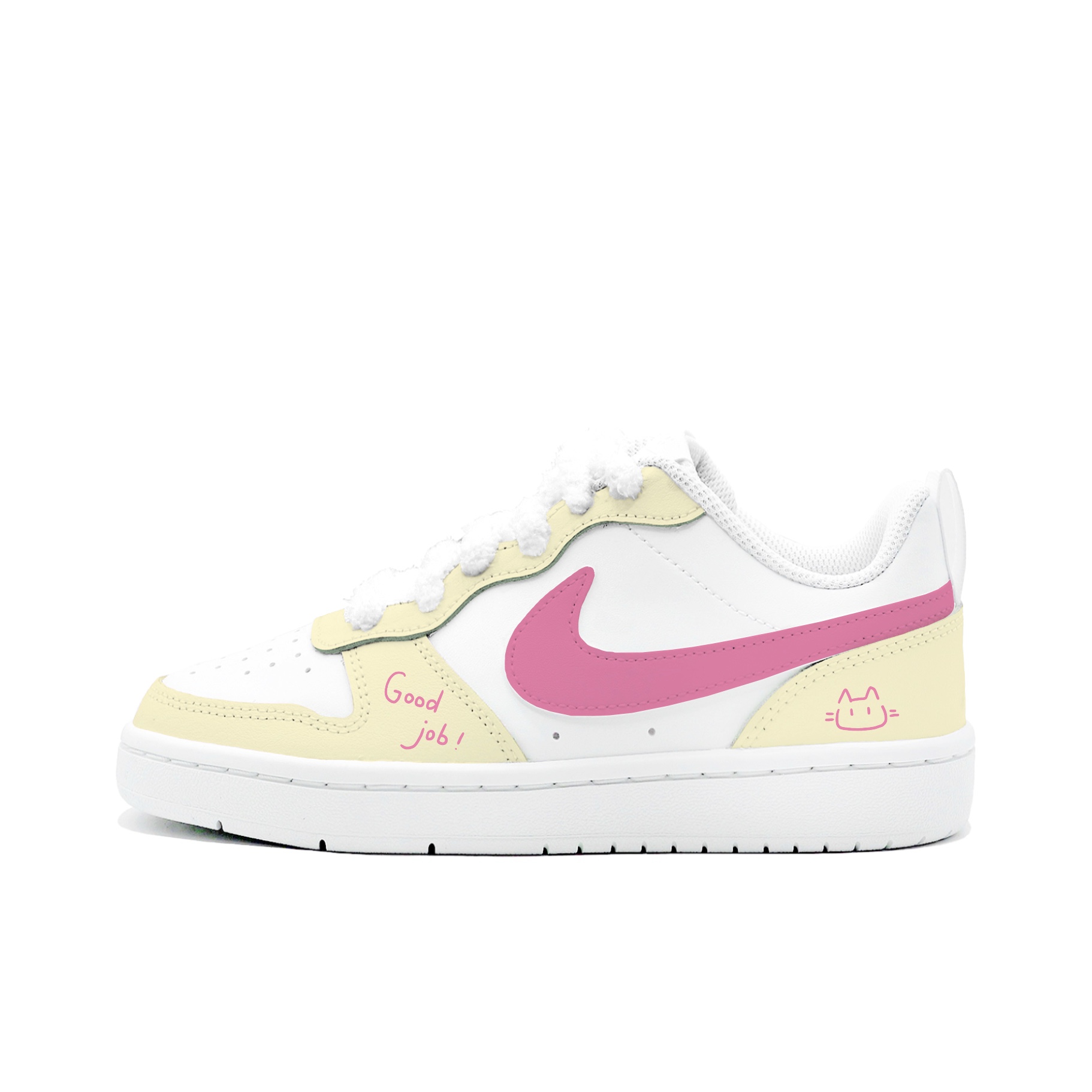 

Nike Court Borough 2 Milk Yellow Peach, Kung Fu Rabbit, кожаная подкладка, амортизация, устойчивость к истиранию, противоскользящая подошва, низкие