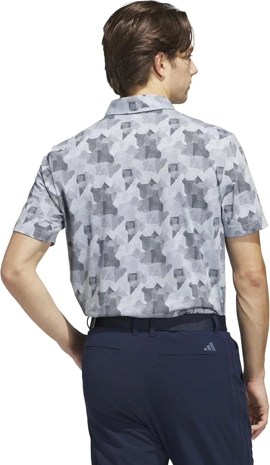 Футболка-поло adidas Men's Golf Go-To Stripe Print — фото 4