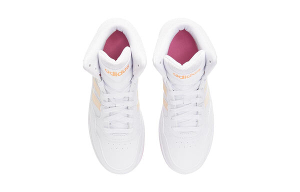 Кроссовки neo hoops mid 3.0k Adidas, белый — фото 4