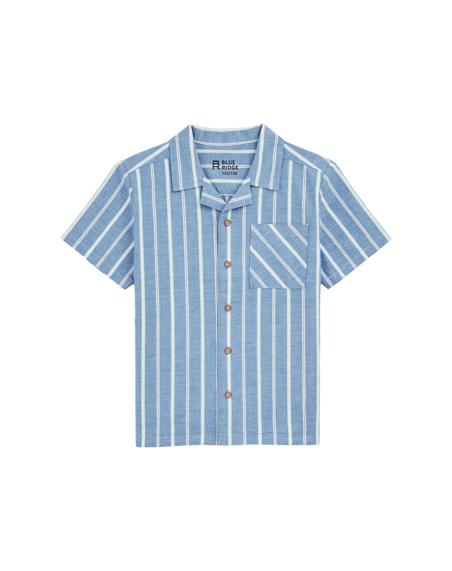 

Рубашка обычного кроя на пуговицах WE Fashion, цвет Navy/Smoke blue