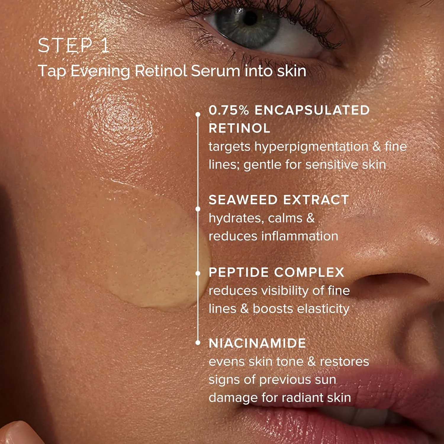 Набор MDSolarSciences MD Advanced Hydration Crème и Evening Retinol Serum | Антивозрастной ночной уход за кожей | Гиалуроновая кислота, церамиды и пептиды | Уменьшает морщины и пигментные пятна — фото 3