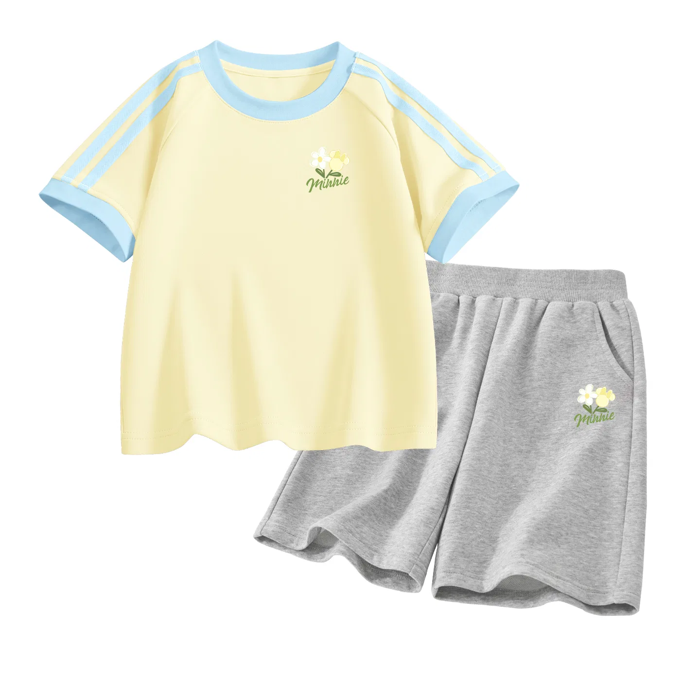 Детский спортивный костюм Casual Sportswear 2 Piece Set Disney, Di Chao Yang K Honey Blend Yellow+Di Chao Yang K Gray