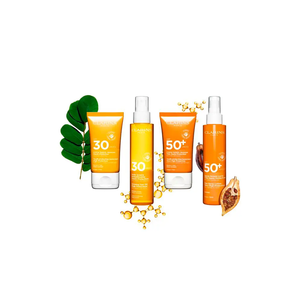Солнцезащитный крем Solar Leche Hidratante En Spray Para El Cuerpo Uva/Uvb50+ Clarins, 150 мл — фото 4