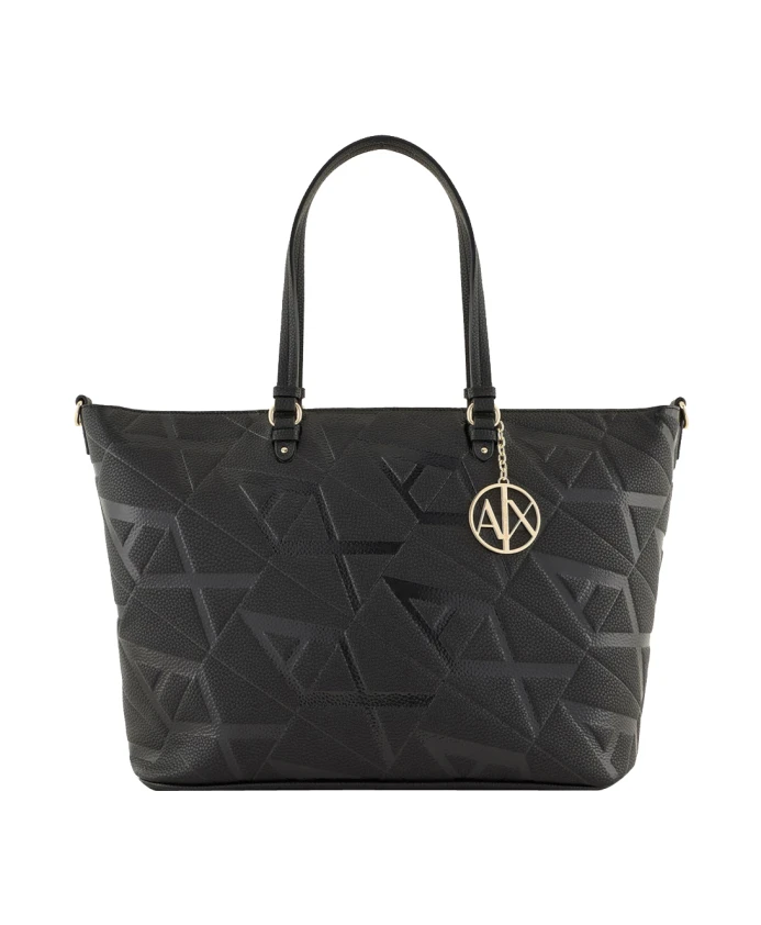 

Квадратная сумка шоппер Armani Exchange, черный