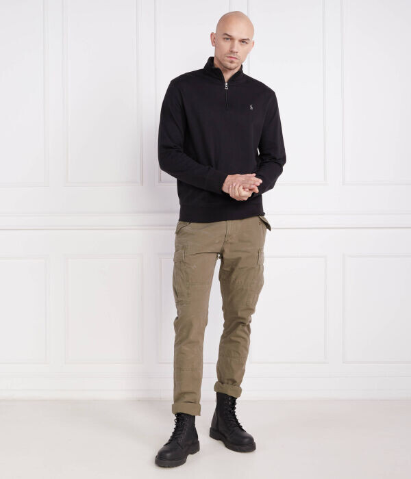 Толстовка мужская Polo Ralph Lauren с воротником на молнии, черный — фото 2