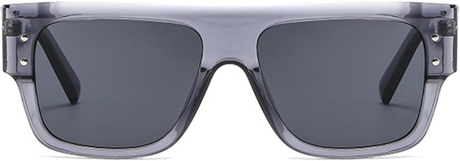 

Солнцезащитные очки Willochra Square Oversized для женщин и мужчин, модные солнцезащитные очки в крупной оправе, черные, с плоской верхней частью, цвета шампанского, Gary