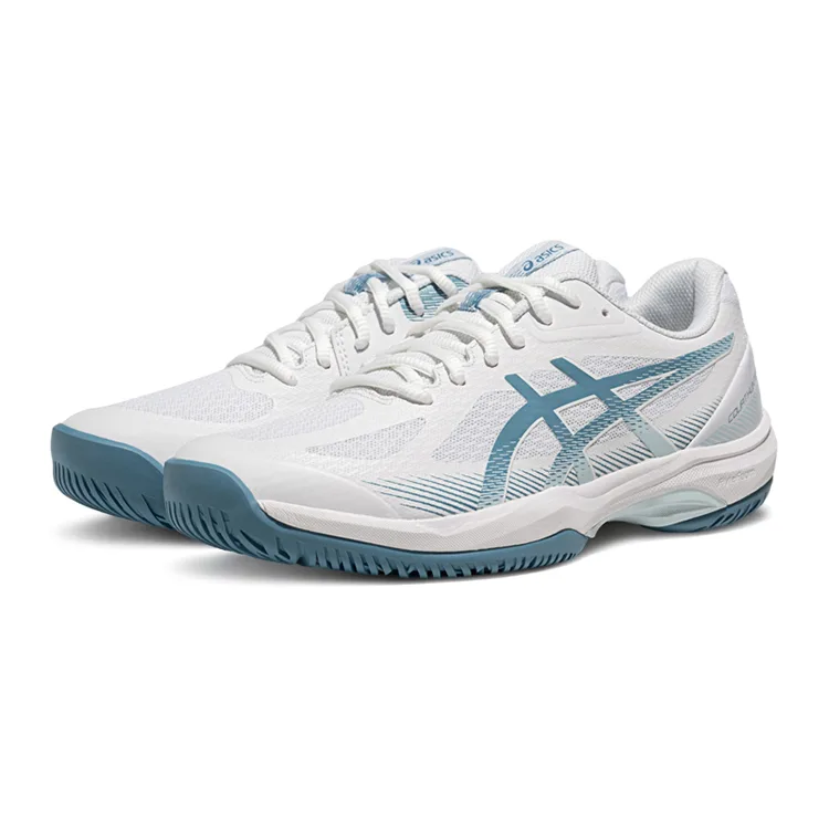 Кроссовки для бадминтона мужские COURT HUNTER FF Speed Type Breathable Low top ASICS, белый/синий — фото 4