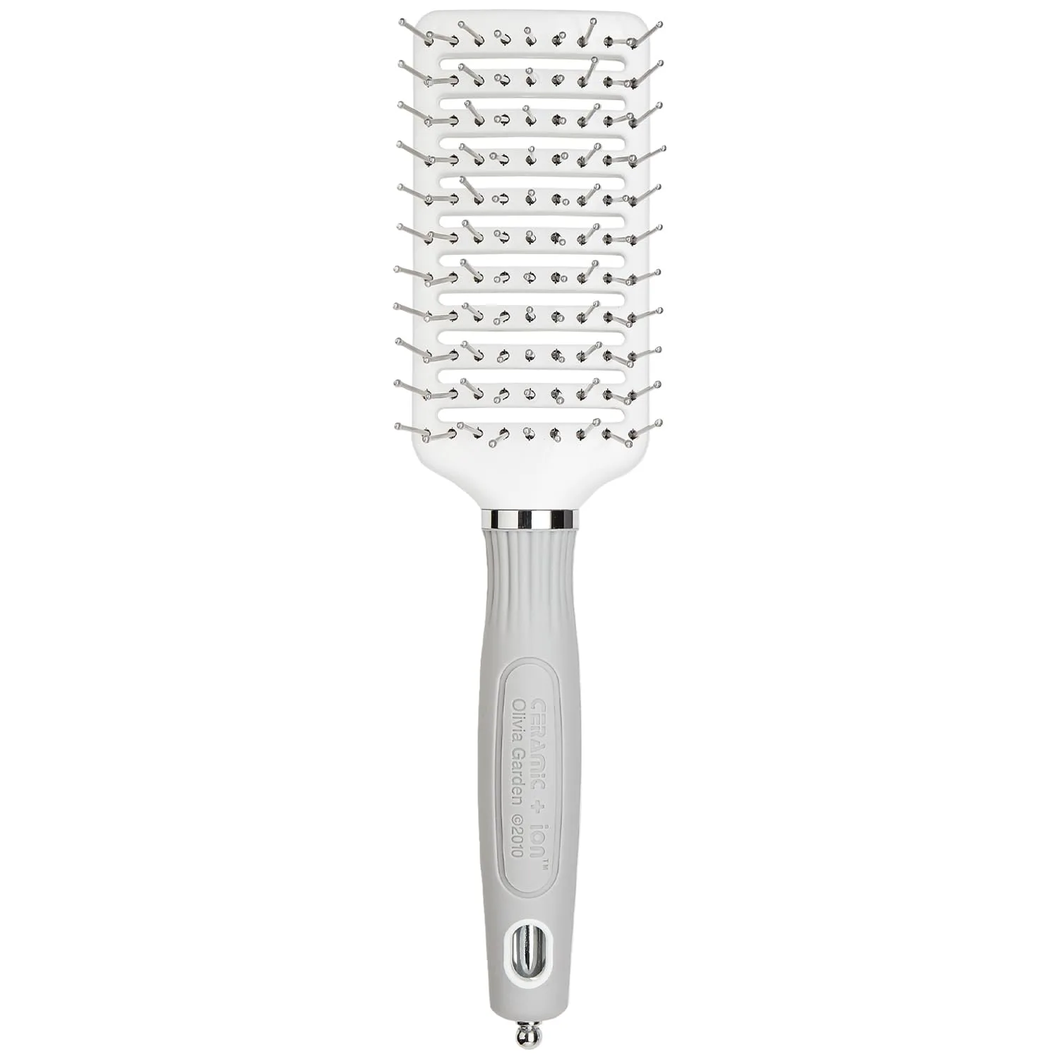 Расческа для волос Olivia Garden Ceramic + Ion Turbo Vent Pro CITVPRO-SPR (шейпер), Grey, Silver, White