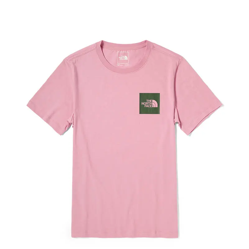 

Футболка унисекс розовая The North Face, розовый