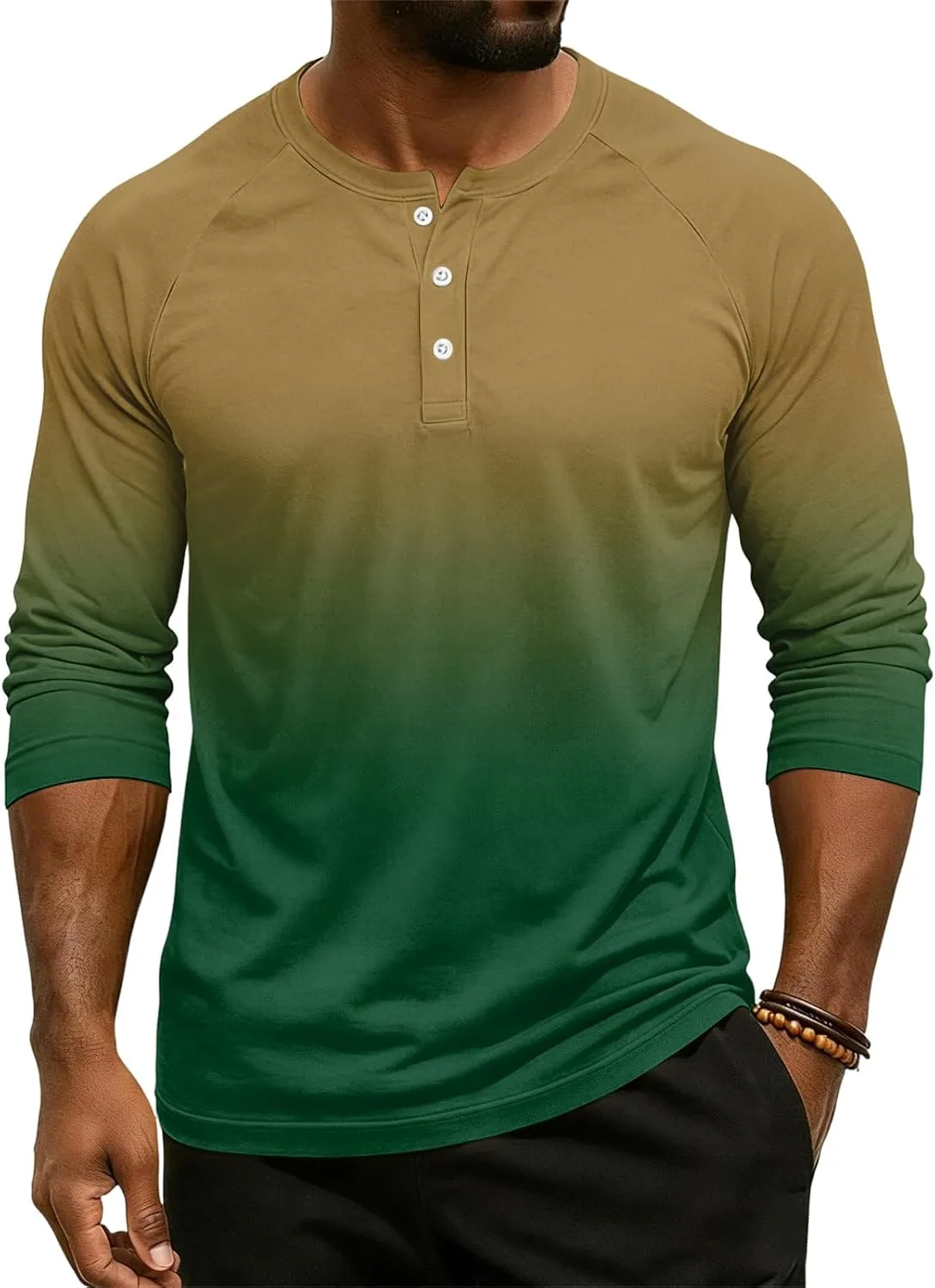 

Футболка-поло для мужчин Henley с коротким рукавом, Dry Fit