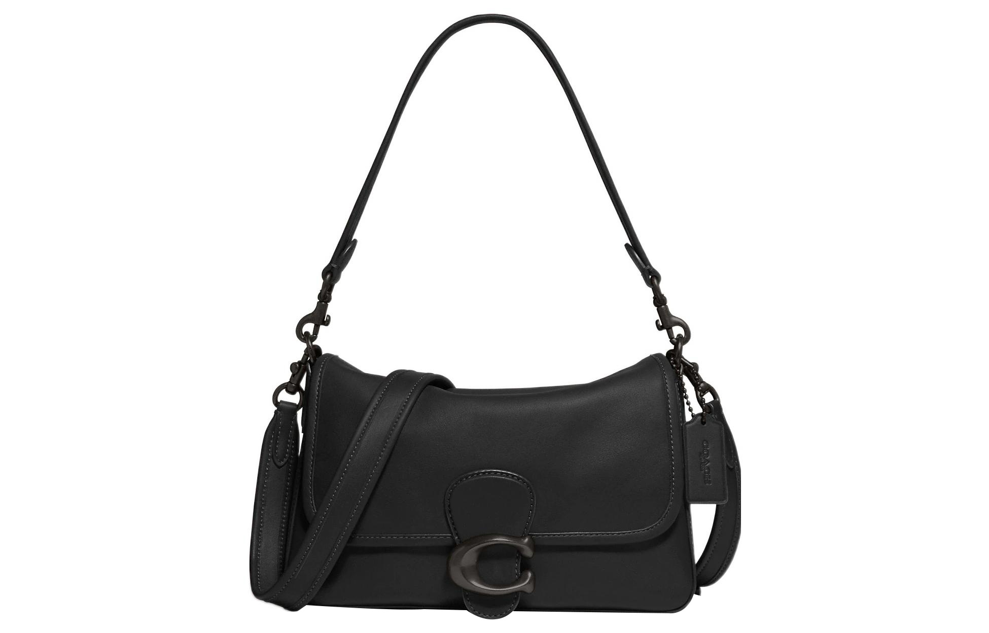 

Кожаная сумка-кроссбод Tabby через плечо женская черная COACH