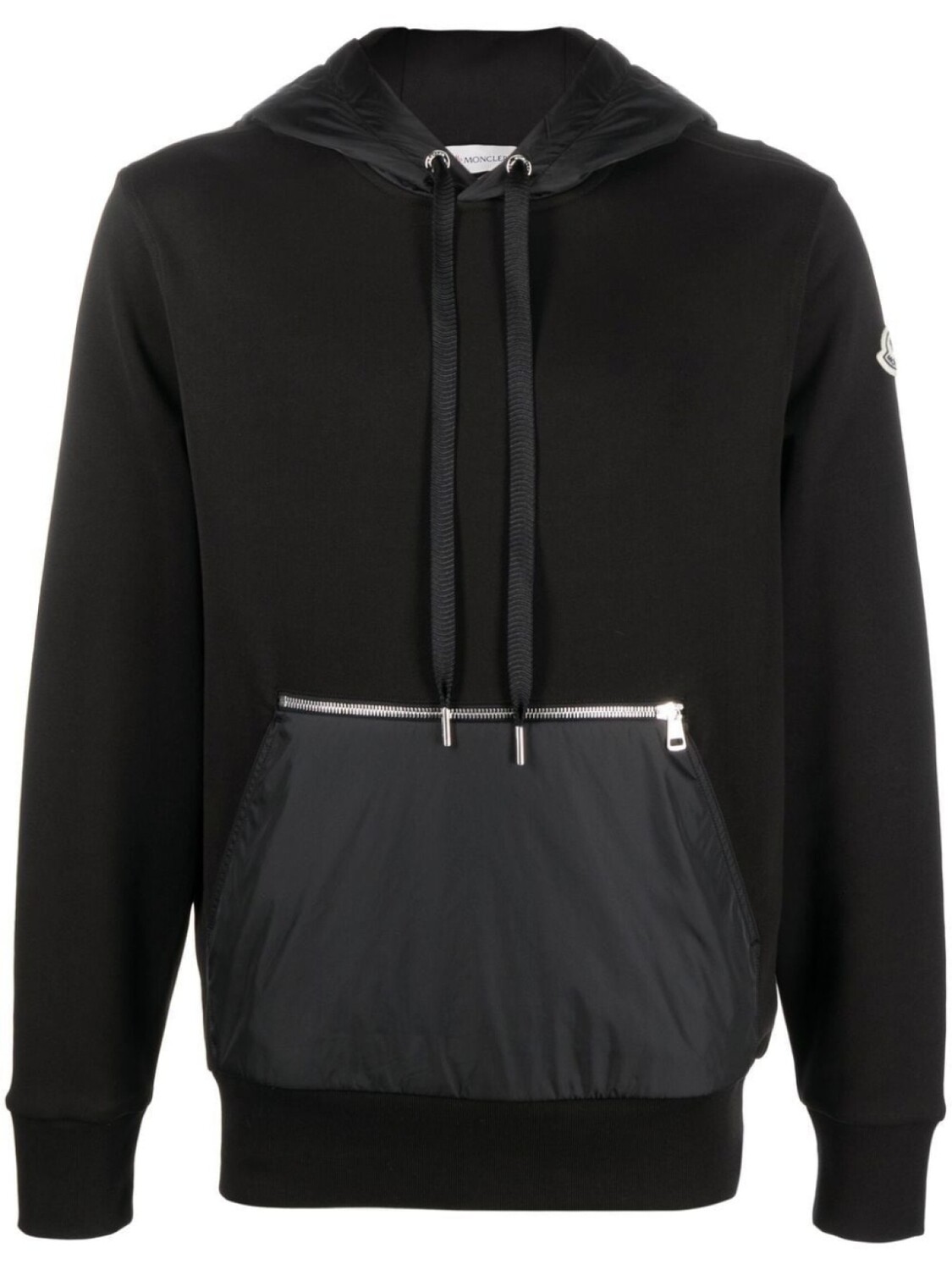 

Худи со вставками Moncler, черный