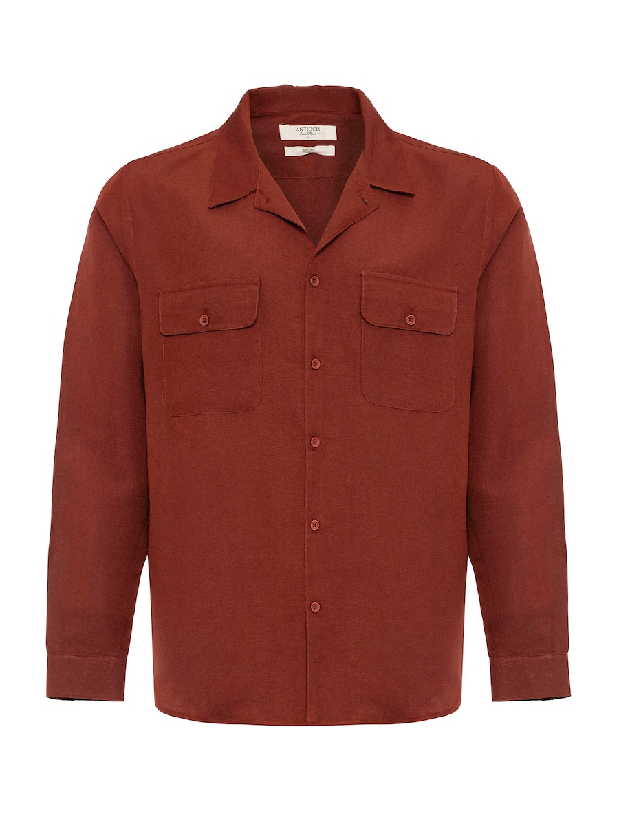 

Рубашка на пуговицах классического кроя Antioch, ржаво-красный