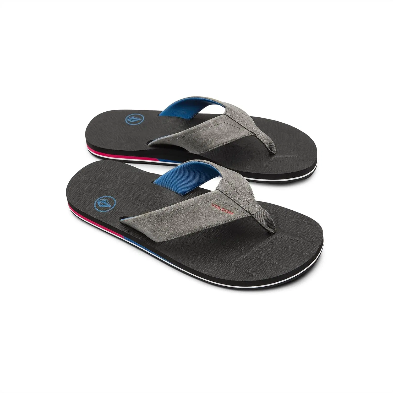 Шлепанцы Volcom Victor для мужчин, Cement Grey