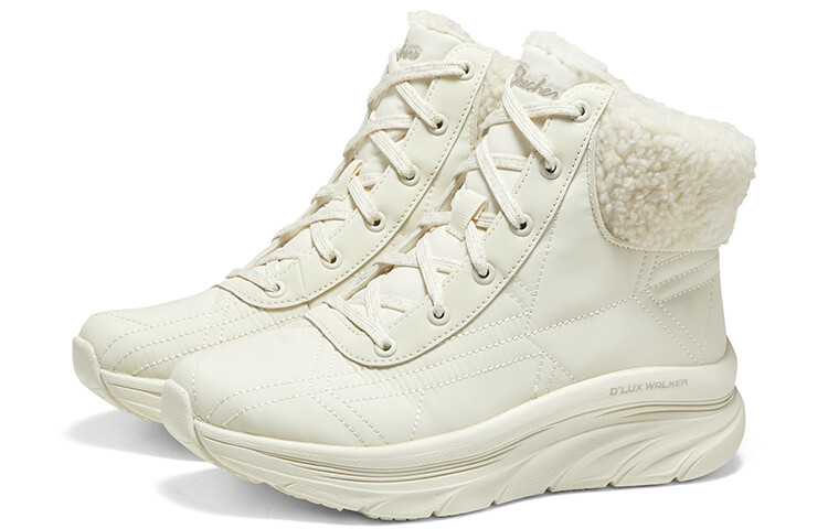 Зимние ботинки Skechers женские на шнуровке, белый — фото 4