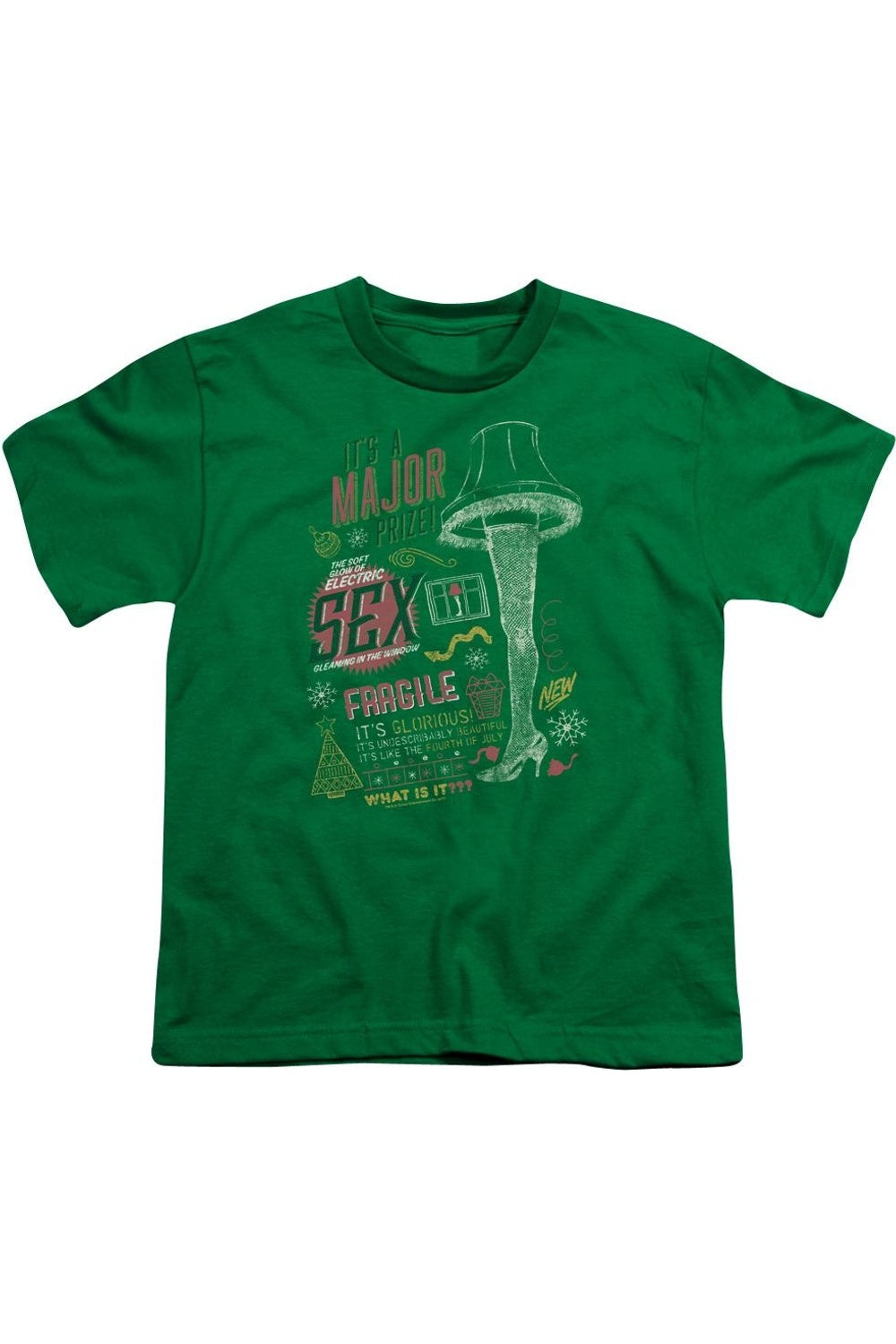 

Футболка с коротким рукавом для детей "A Christmas Story: Главный приз" Gildan, зеленый