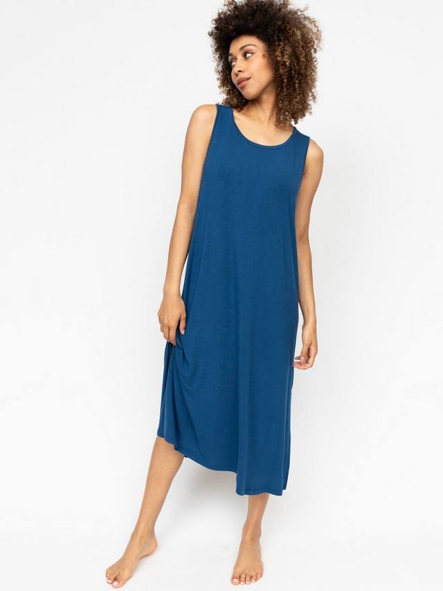 

Харриет джерси длинная ночная сорочка Cyberjammies, Teal Blue