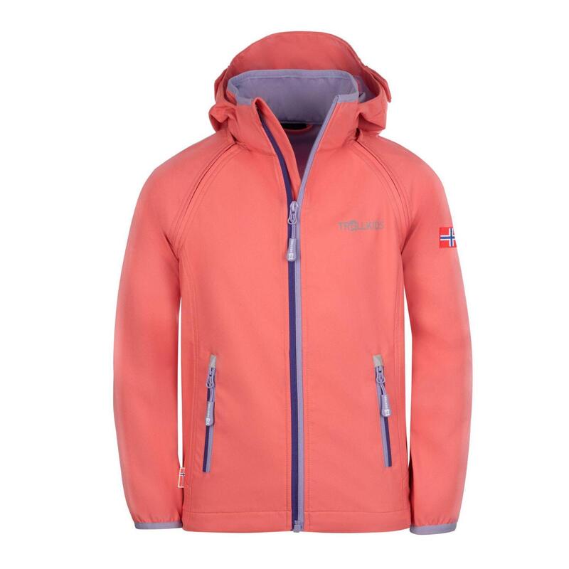 

Детская куртка Softshell на молнии Rondane Pink TROLLKIDS, цвет rosa