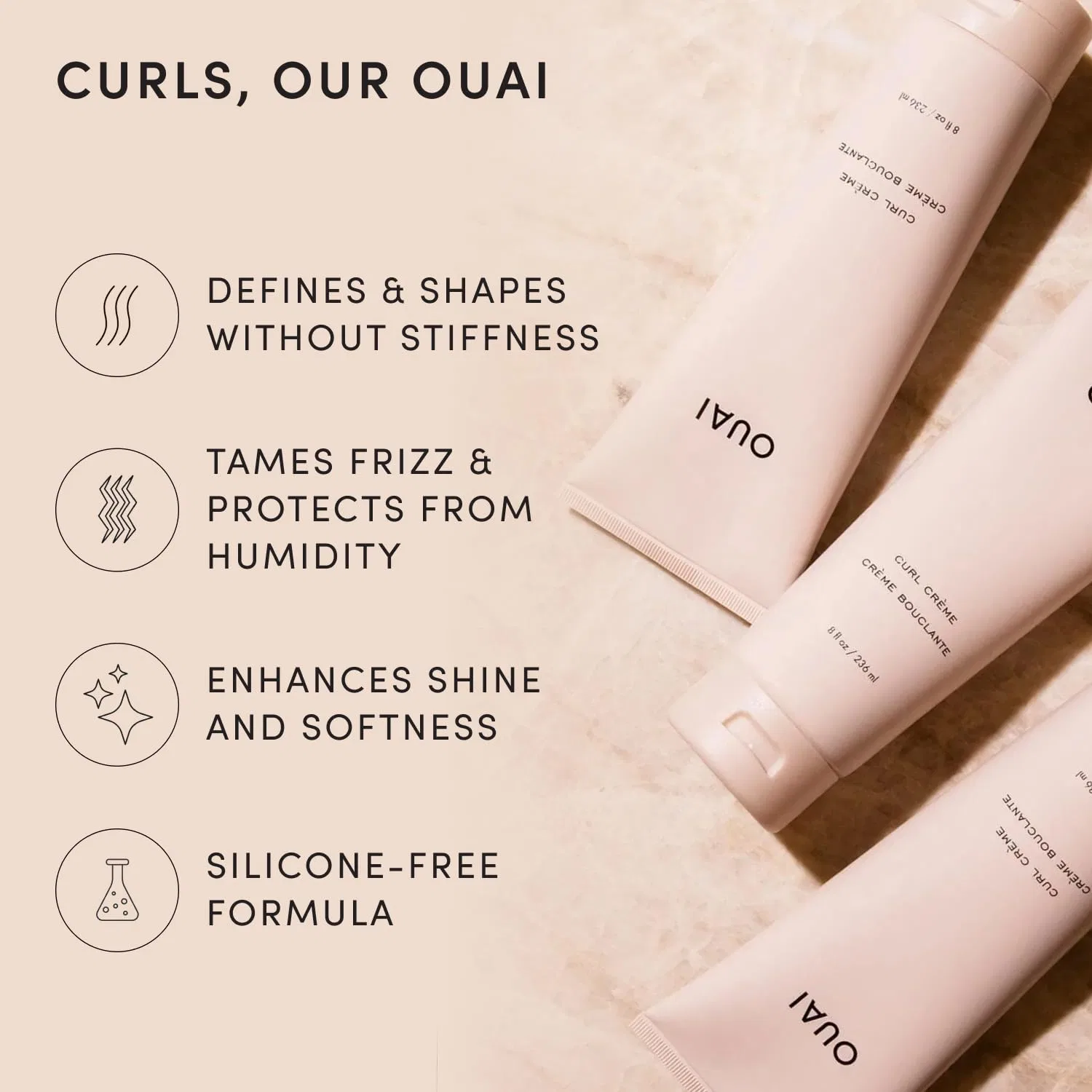 Крем для кудрявых волос «Curl Cream» 236 мл от OUAI Ouai — фото 3