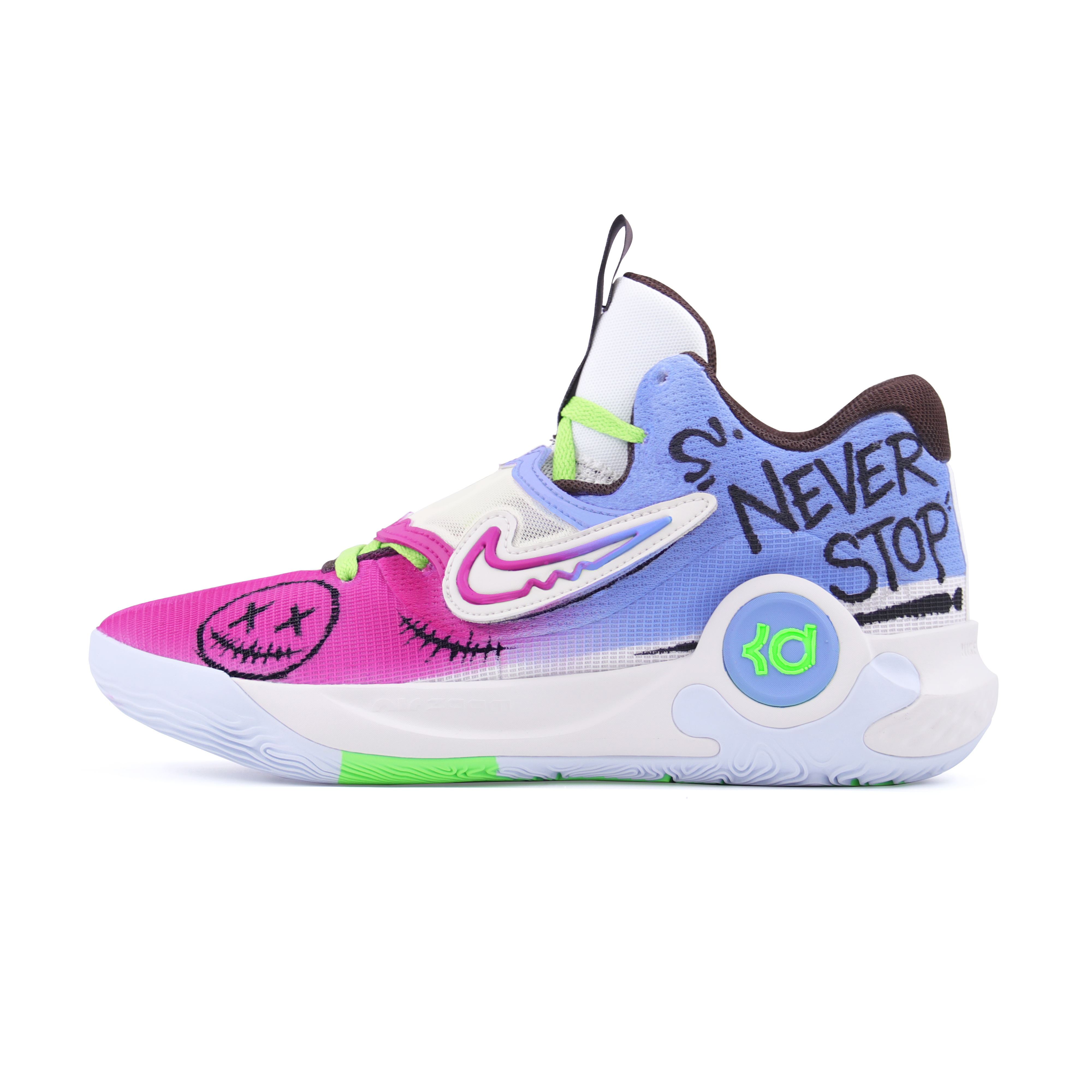 

Nike Баскетбольные кроссовки KD Trey 5 X с амортизацией и износостойким покрытием, низкие, мужские, розовые