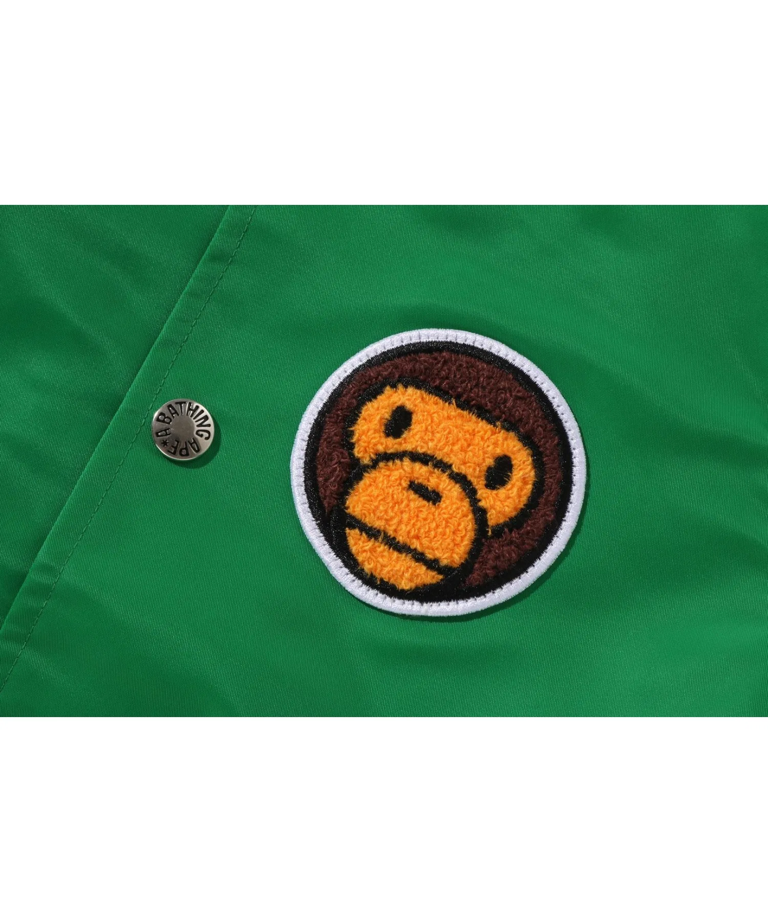 Куртка-бомбер BABY MILO VARSITY JACKET A BATHING APE, зелёный — фото 4