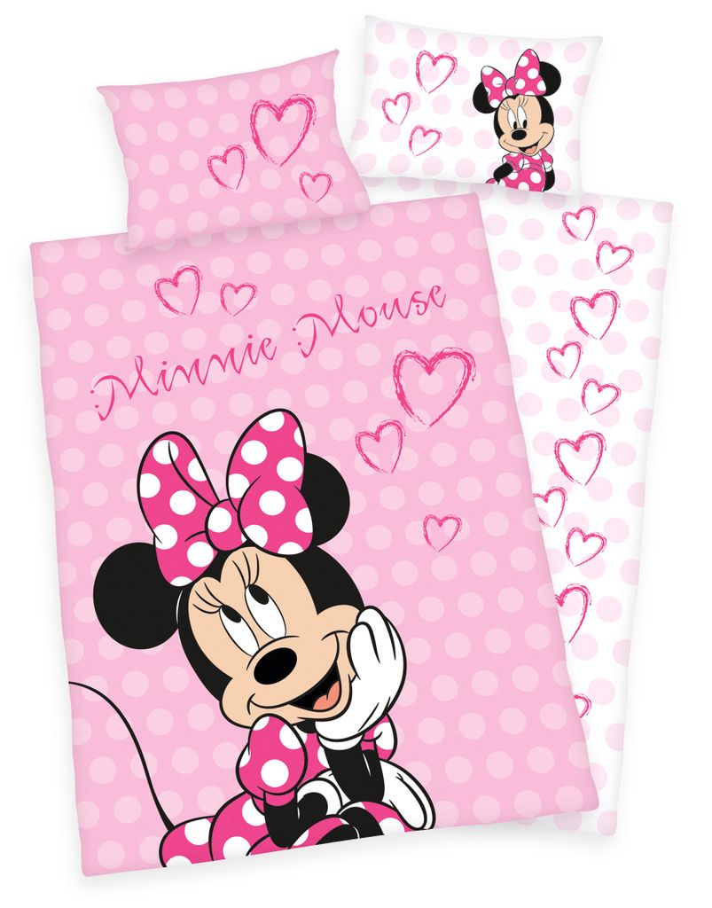 

Фланелевое постельное белье Disney`s Minnie Mouse 40х60+100х135см 100% хлопок Herding