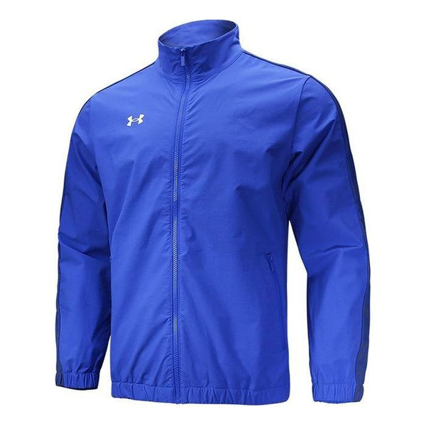 

Куртка sportstyle woven full zip jacket 'blue' Under Armour, синий