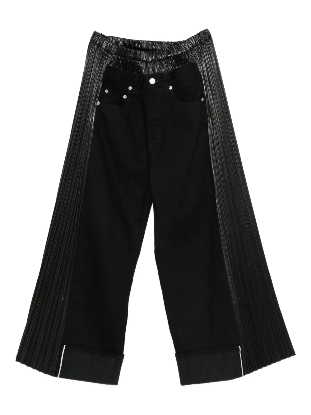 

Брюки с плиссированными вставками JUNYA WATANABE, черный