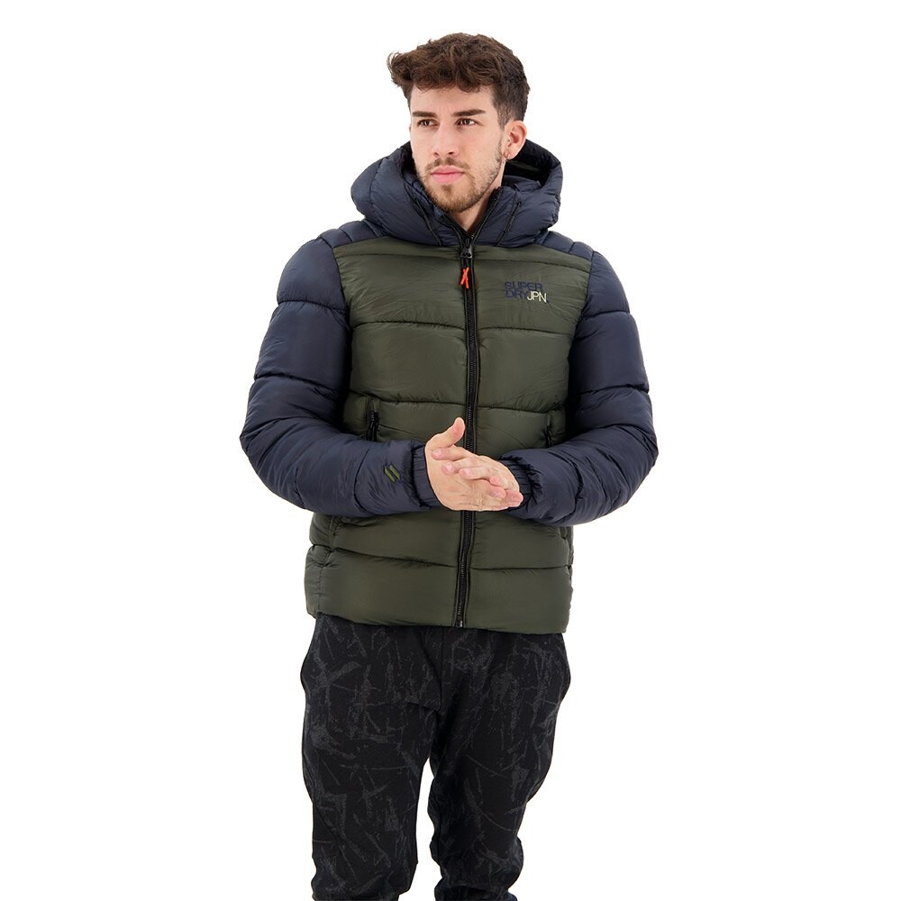 

Куртка Superdry Colour Block Sport Puffer, зеленый
