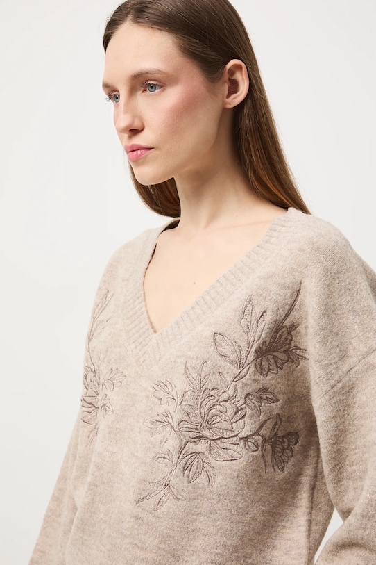 

Свитер из смесовой шерсти Medicine, бежевый