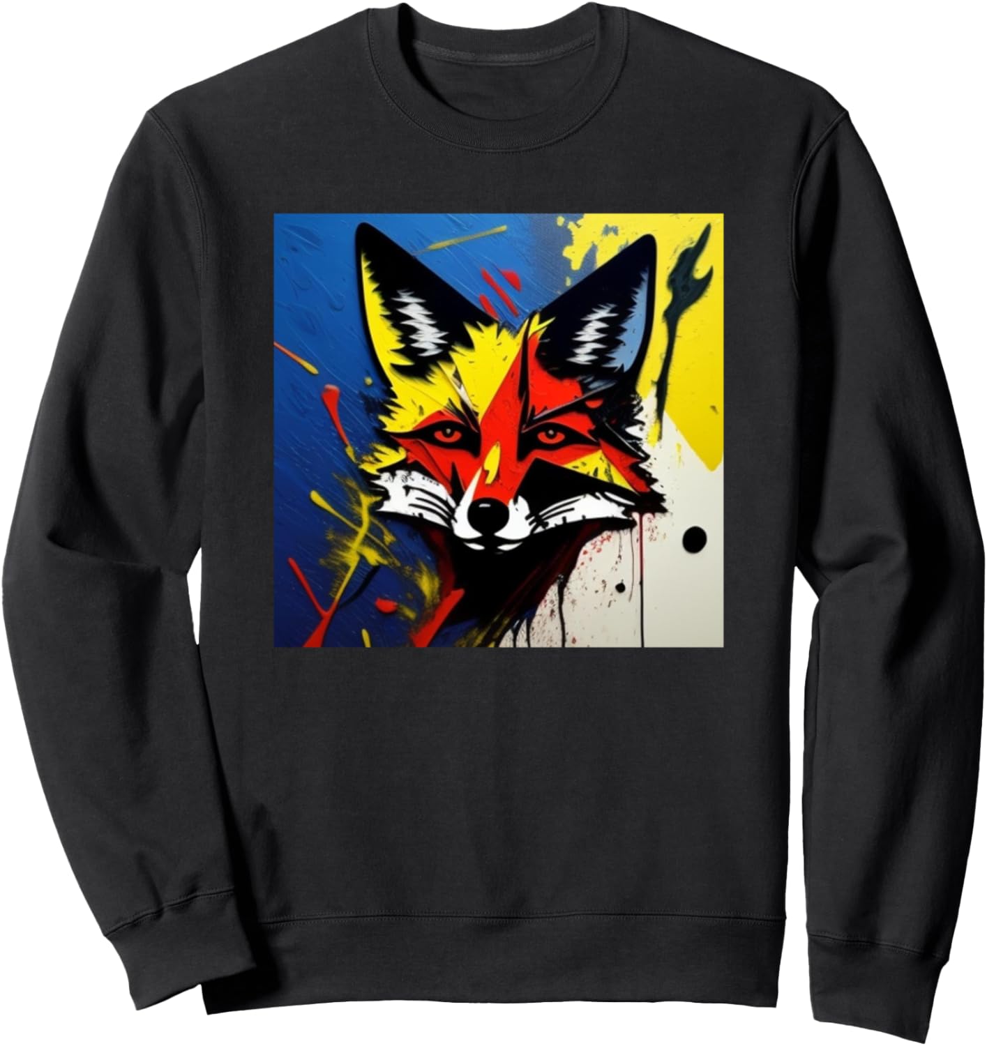 

Толстовка с красочным силуэтом лисы для любителей лис Foxes Sly Animals Women | Girls Kids Men Boys Gift, черный