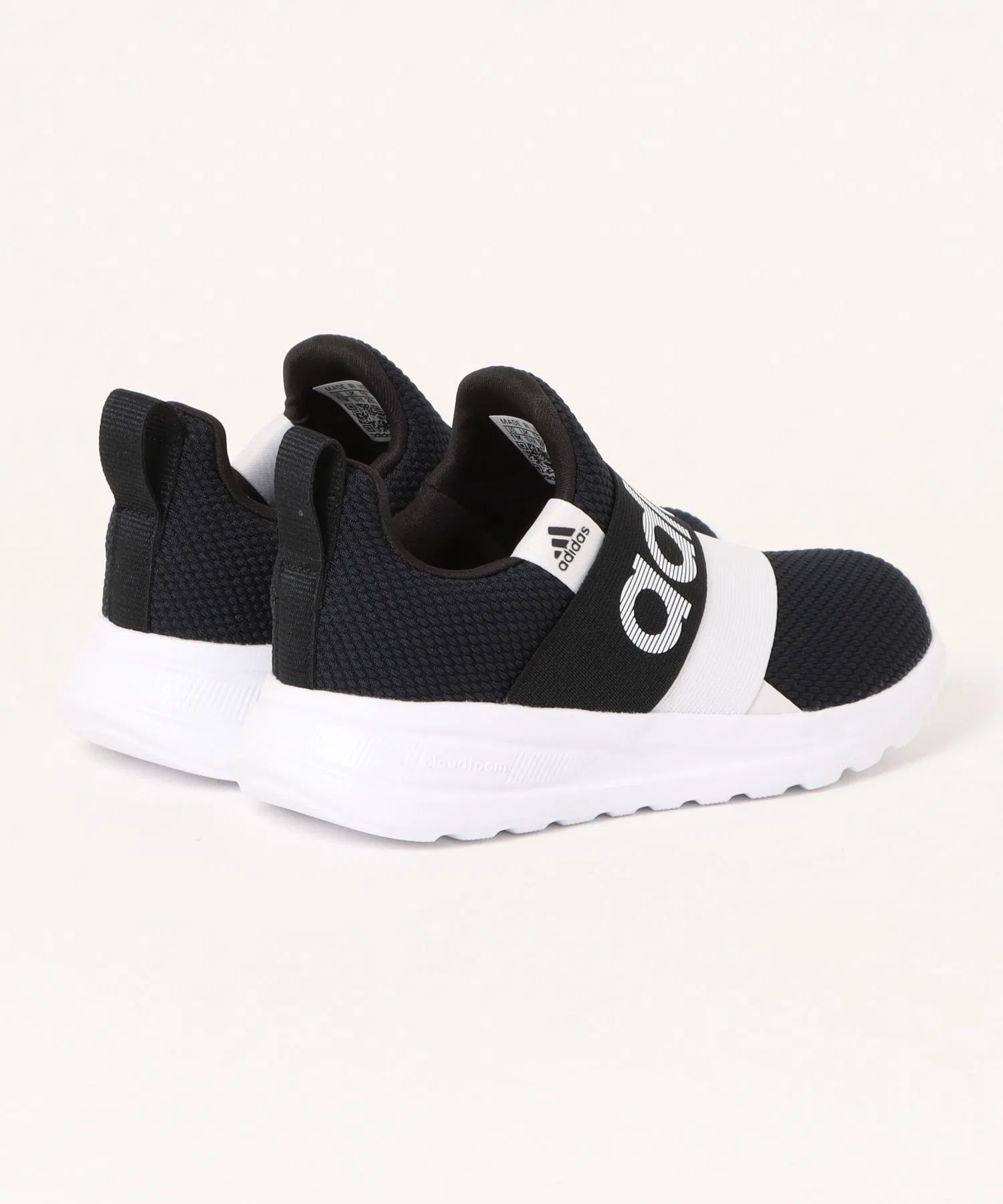Детские кроссовки Adidas LITERACER ADAPT 6.0 K чёрно-белые — фото 2