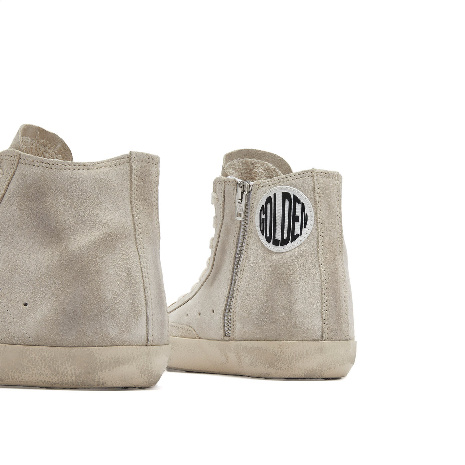 Кроссовки Golden Goose Francy Sneaker, цвет Seedpearl & Silver — фото 3