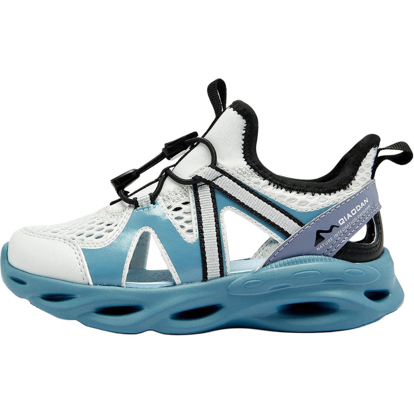 

Кроссовки детские с низким верхом, устойчивые к скольжению, для детей от 3 до 7 лет QIAODAN, серебряный/синий