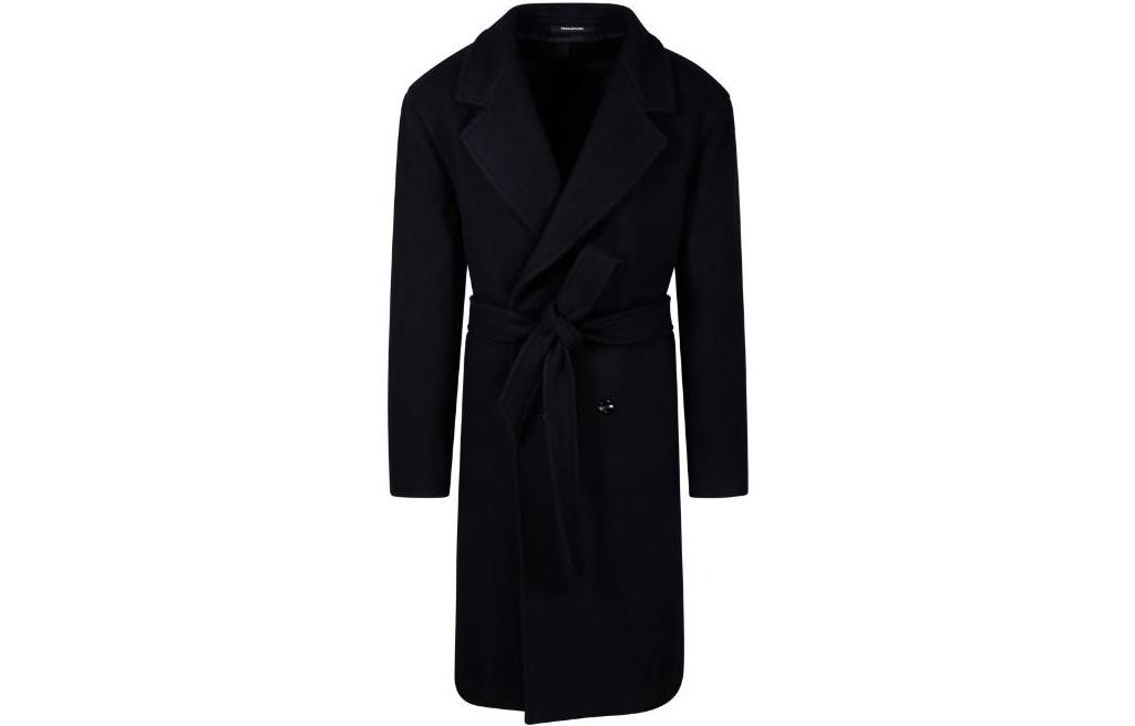 

Пальто с вырезными лацканами и двойной застёжкой Tagliatore, черный