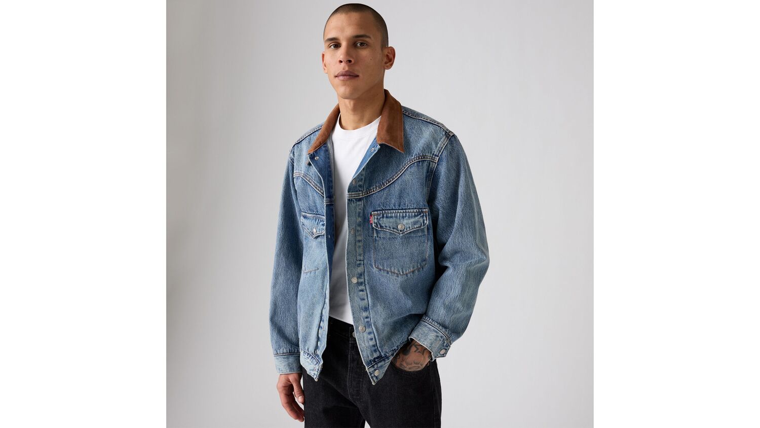 

Куртка дальнобойщика Western Shorthorn Levi's, Off to Parris - Medium Wash