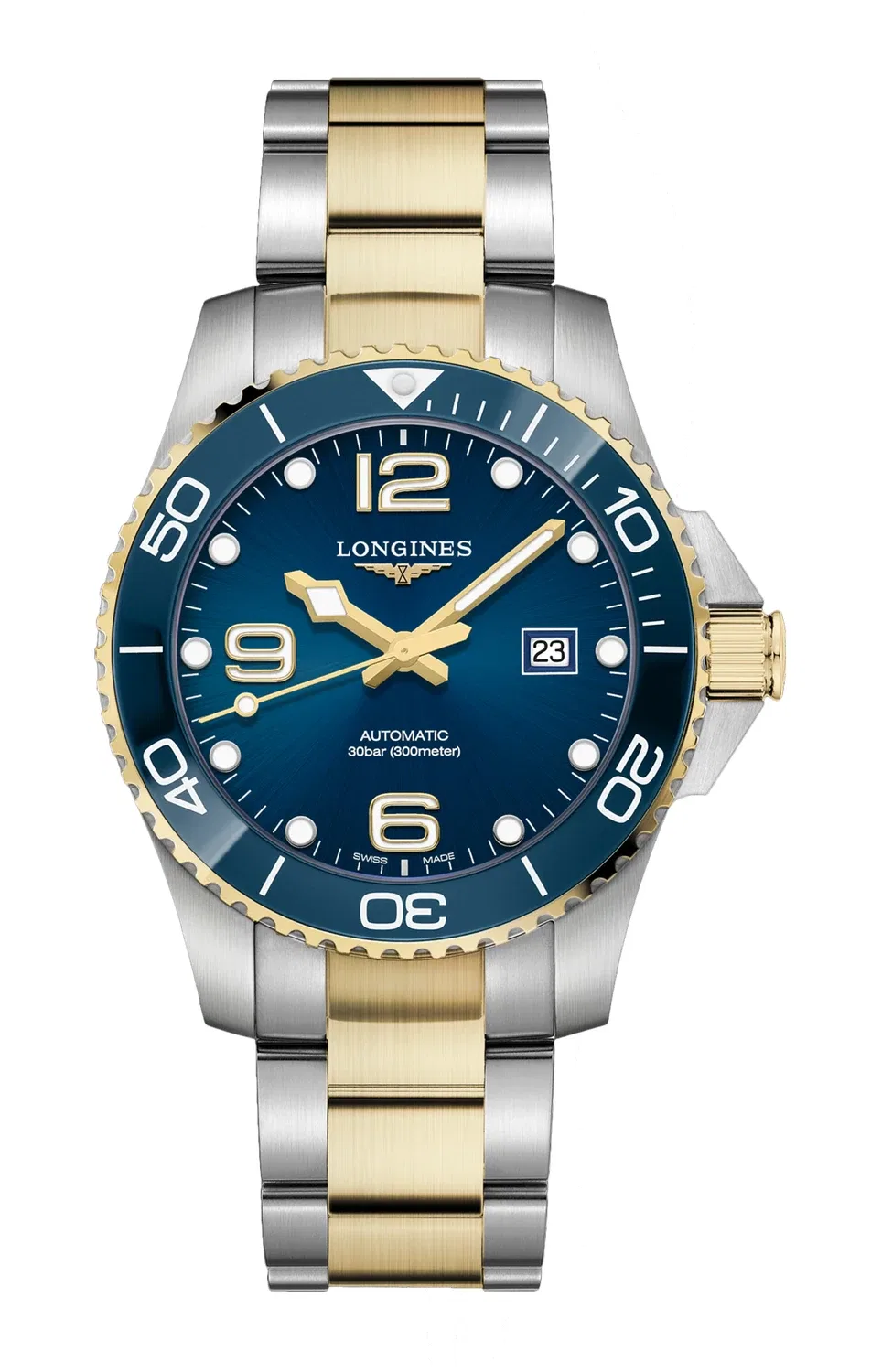 HYDROCONQUEST - L3.782.3.96.7 LONGINES, золотой