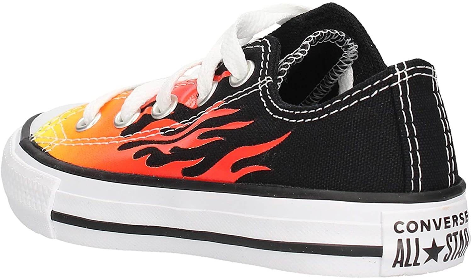 Converse Chuck Taylor All Star OX Детские Черные Текстильные Низкие Кроссовки — фото 3