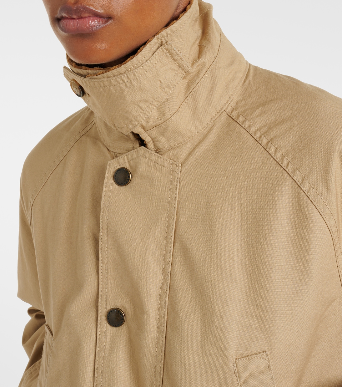 Хлопковая полевая куртка с отделкой из вельвета Polo Ralph Lauren, Vintage Khaki — фото 4